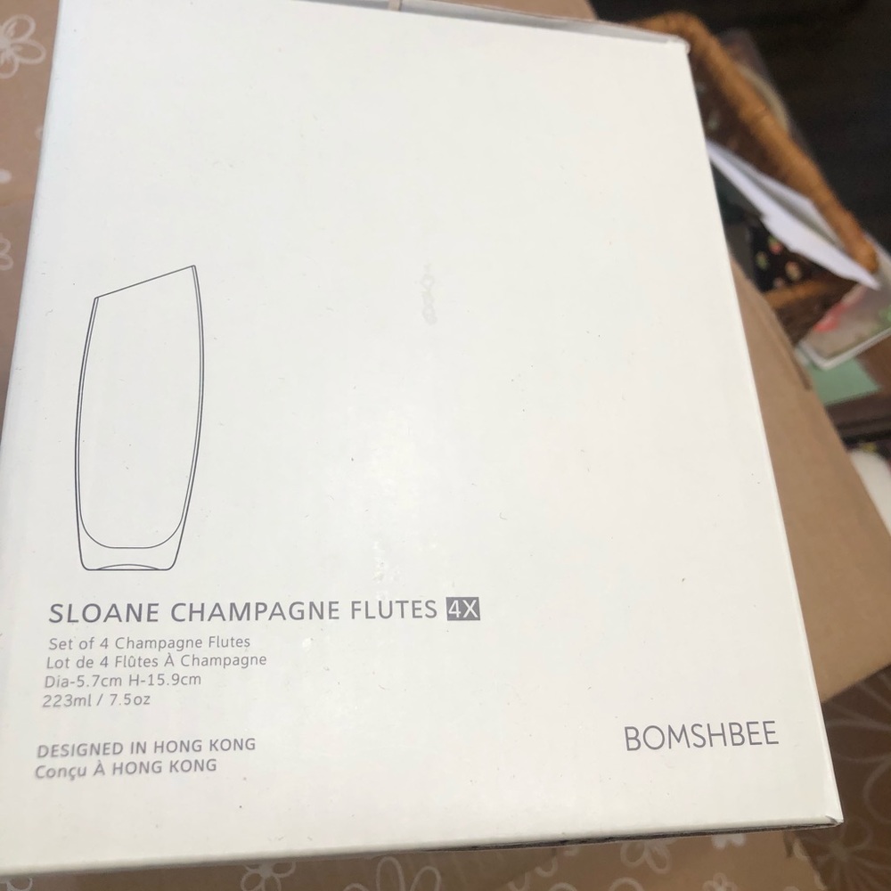 Bomshbee Champagne Flutes